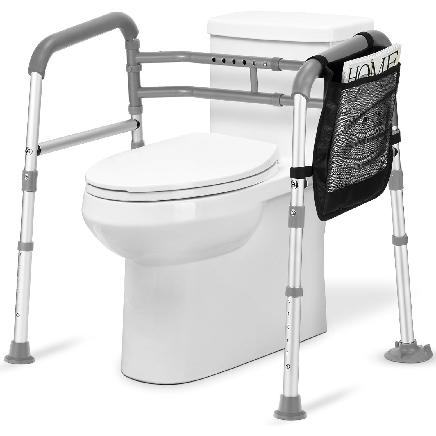 Toilet Safety Frame + Raised Seat Bundle